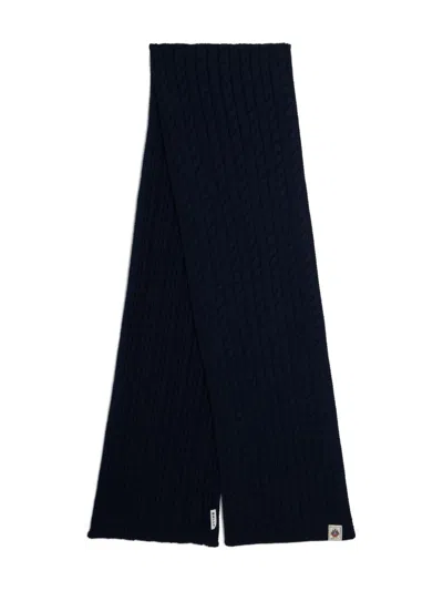 Bally Fisherman's-motif Wool Scarf In Black