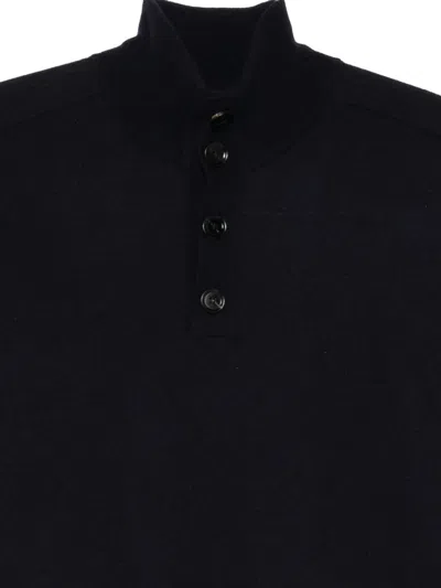 Brioni Mock-neck Sweater In Blue