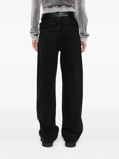 Agolde Elson High-waisted Straight Jeans In Gray
