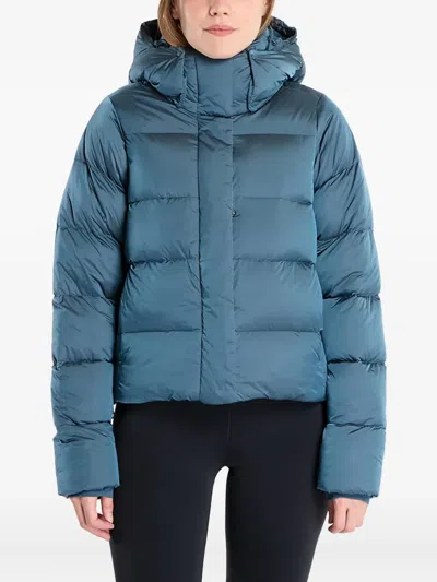 Columbia Amaze Puff Hooded Puffer Jacket In Blue