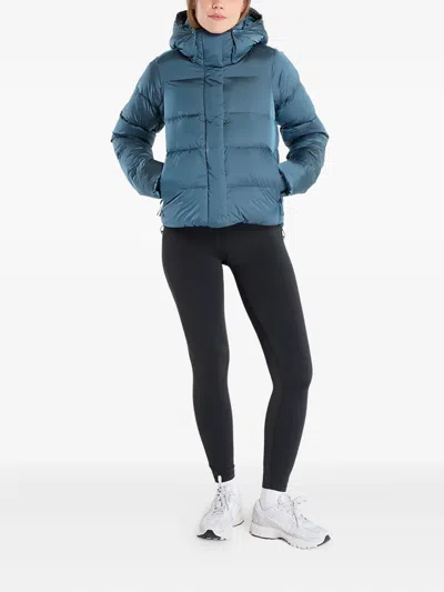 Columbia Amaze Puff Hooded Puffer Jacket In Blue