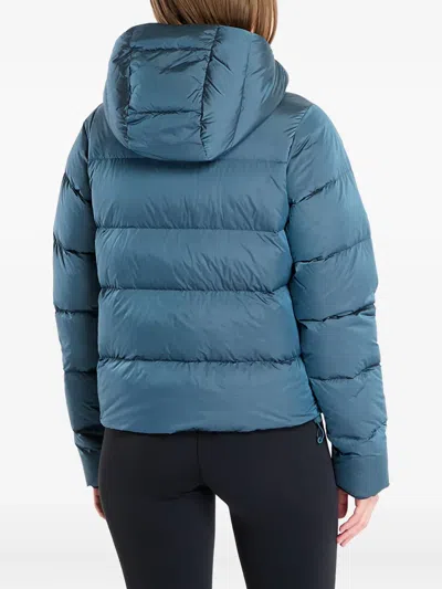 Columbia Amaze Puff Hooded Puffer Jacket In Blue