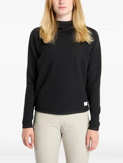 Craft Grid Hood Knitwear In Black