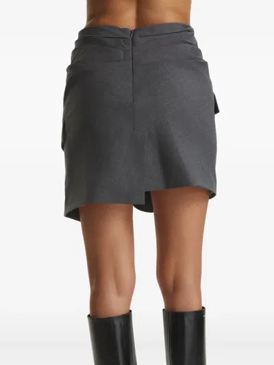 WANDA 系带细节迷你半身裙