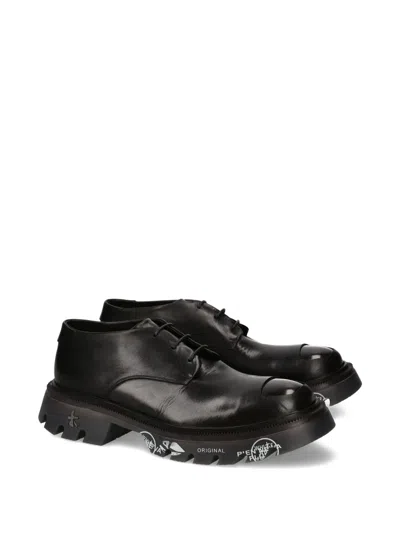 Premiata Peckham Lace-up Shoes In Black