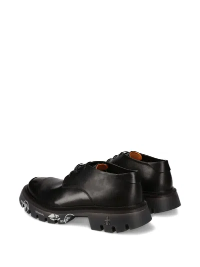 Premiata Peckham Lace-up Shoes In Black