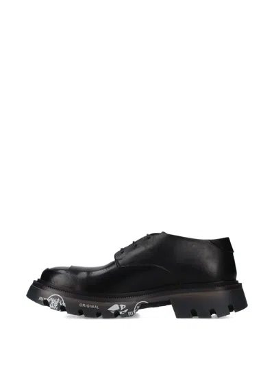 Premiata Peckham Lace-up Shoes In Black