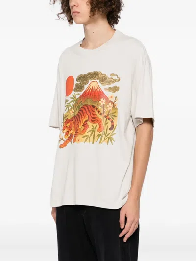 Melt Graphic-print T-shirt In White