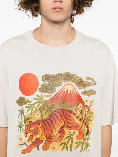 Melt Graphic-print T-shirt In White