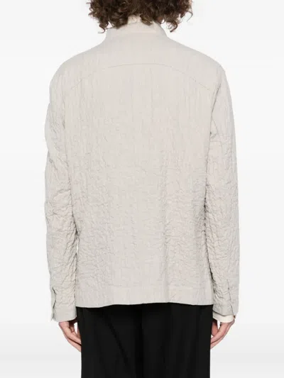 Forme D'expression Cloque-effect Jacket In Gray