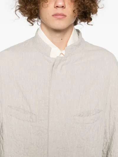 Forme D'expression Cloque-effect Jacket In Gray