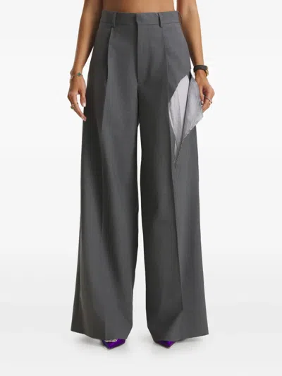 TYRA 条纹细节长裤