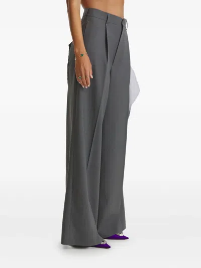 TYRA 条纹细节长裤