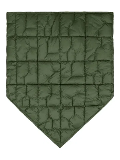 Herno Quilted Scarf In Green
