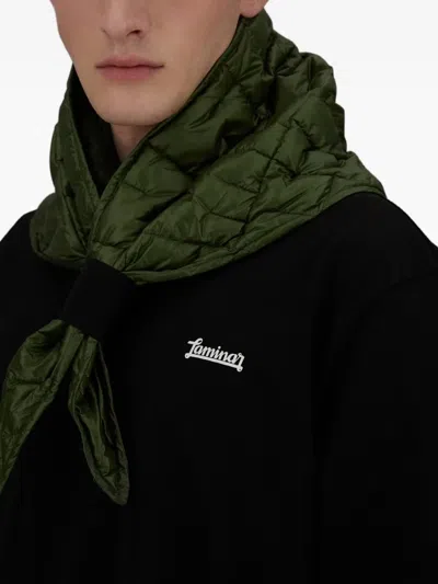 Herno Quilted Scarf In Green