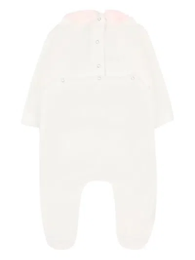 Le Boo Beebè Sheep Embroidered Babygrow In Pink