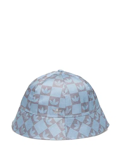 Adidas Originals Monogram Bucket Hat In Blue