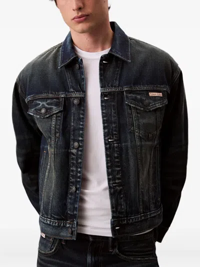Calvin Klein Jeans Est.1978 Buttoned Jacket In Blue