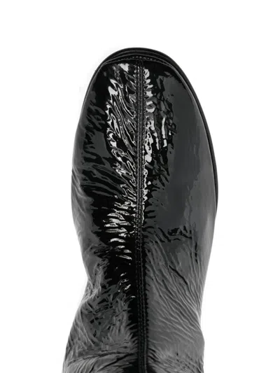 Alberta Ferretti Pointed Boots In Black