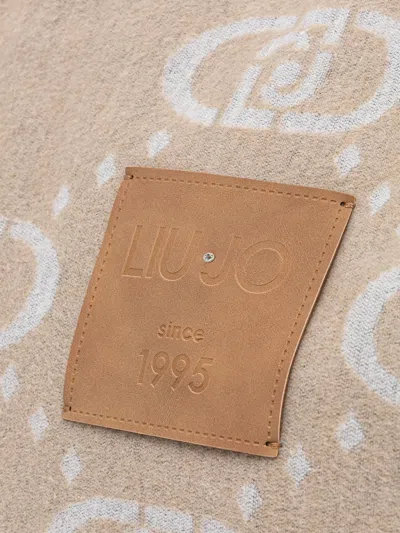 Liu •jo Logo-pattern Crossbody Bag In Neutral