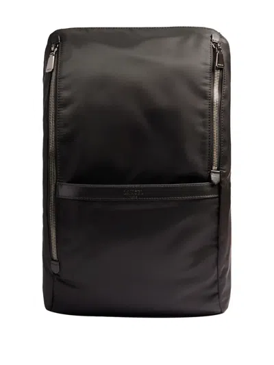 Lancel Logo-patch Backpack In Black