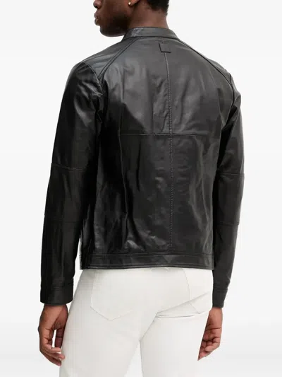 Liu •jo Leather Jacket In Black
