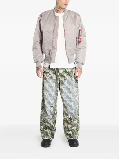 Alpha Industries Heritage Zip Jacket In Gray