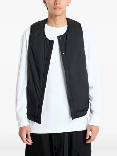 Y-3 Liner Button Gilet In Black