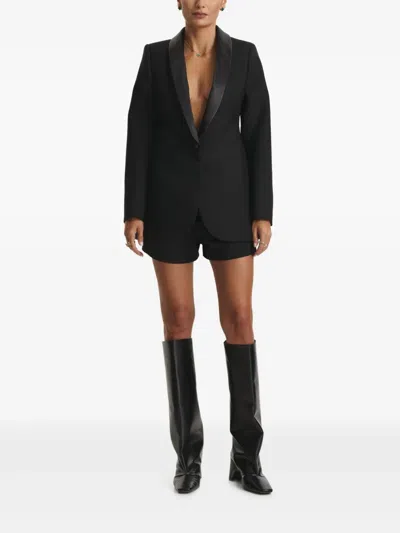 Cuanna Bella Shawl-lapel Blazer In Black