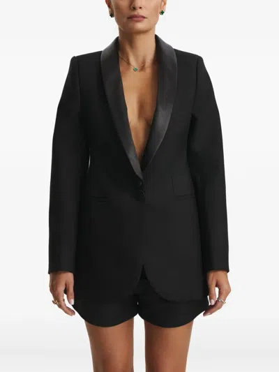 Cuanna Bella Shawl-lapel Blazer In Black