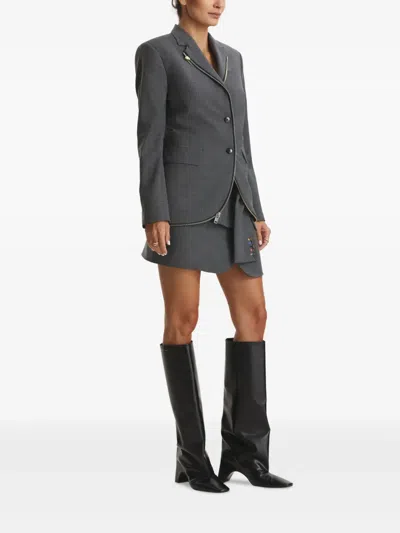 Cuanna Wanda Zip-up Jacket In Gray