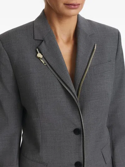Cuanna Wanda Zip-up Jacket In Gray