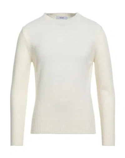 Masq Man Sweater Cream Size 38 Wool In White