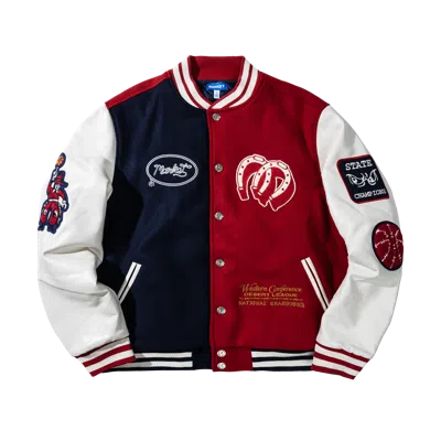 Market Old West Varsity Jacket In Red