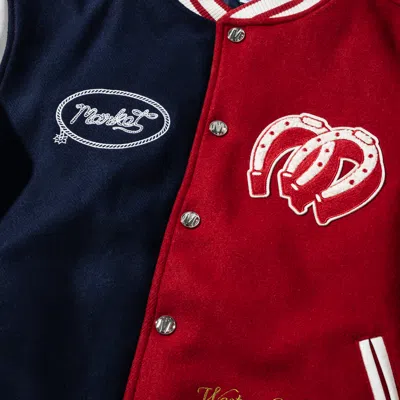 Market Old West Varsity Jacket In Red