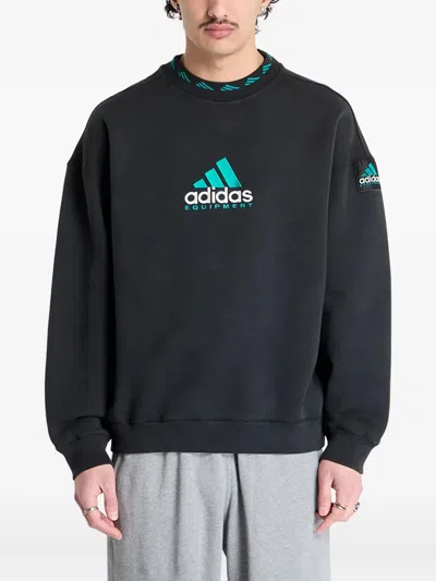 Adidas Originals Adidas Equipment Wash Crewneck Sweatshirt In Black