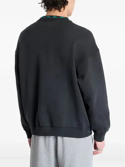 Adidas Originals Adidas Equipment Wash Crewneck Sweatshirt In Black