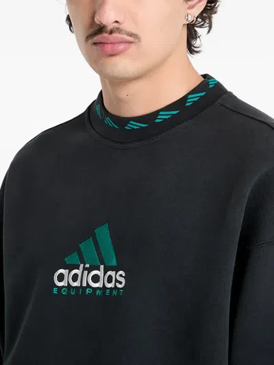 Adidas Originals Adidas Equipment Wash Crewneck Sweatshirt In Black