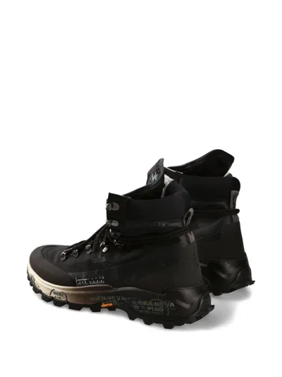 Premiata Midtreck Lace-up Sneakers In Black