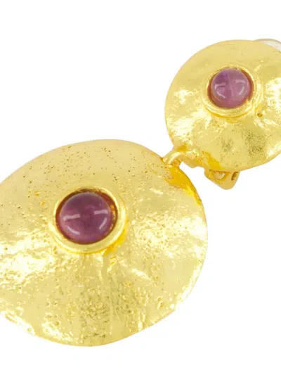 Sylvia Toledano Venus Amethyst Earrings In Gold