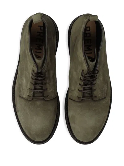Premiata Lace-up Boots In Green