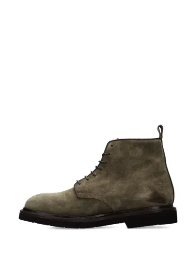 Premiata Lace-up Boots In Green