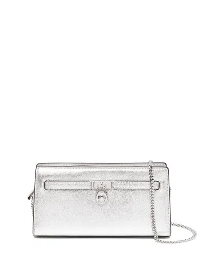 Michael Kors Hamilton Crossbody Bag In Silver