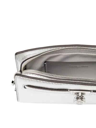 Michael Kors Hamilton Crossbody Bag In Silver