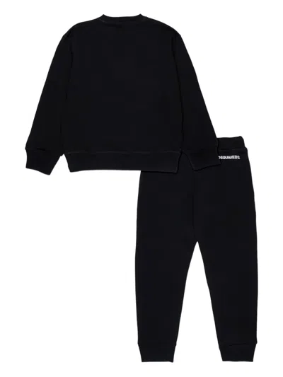 Dsquared2 Logo-print Tracksuit Set In Black