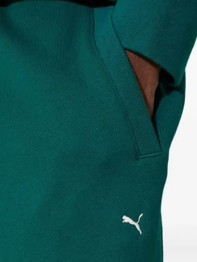 Puma Embroidered-logo Track Pants In Green