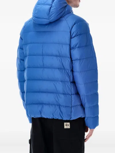 Pyrenex Hooded Padded Jacket In Blue
