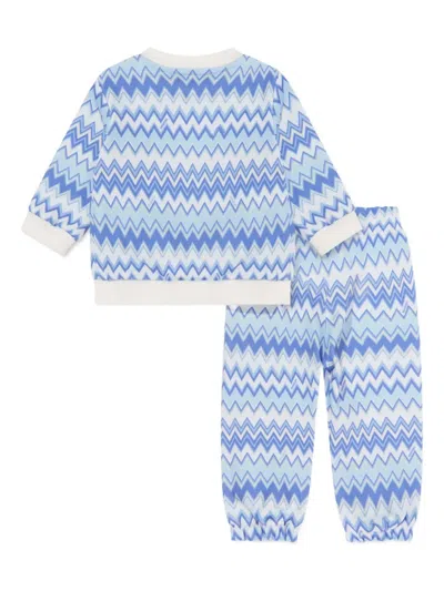 Missoni Baby Boys Zigzag Tracksuit In Blue