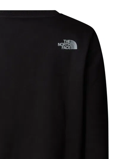 The North Face Boys Reflective Logo Relaxed Sweatshirt In Black