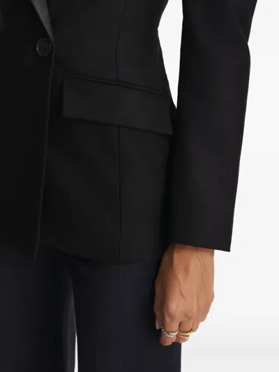 Cuanna Midi Double-breasted Blazer In Black
